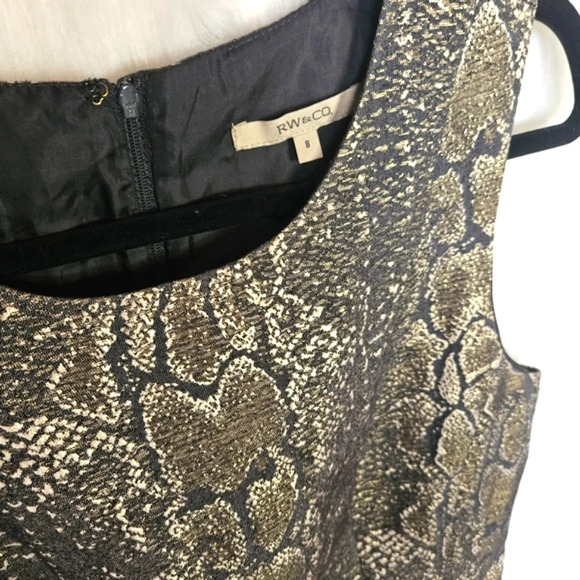 RW&CO. Metallic Serpent Cocktail Mini Dress - Picture 5 of 7
